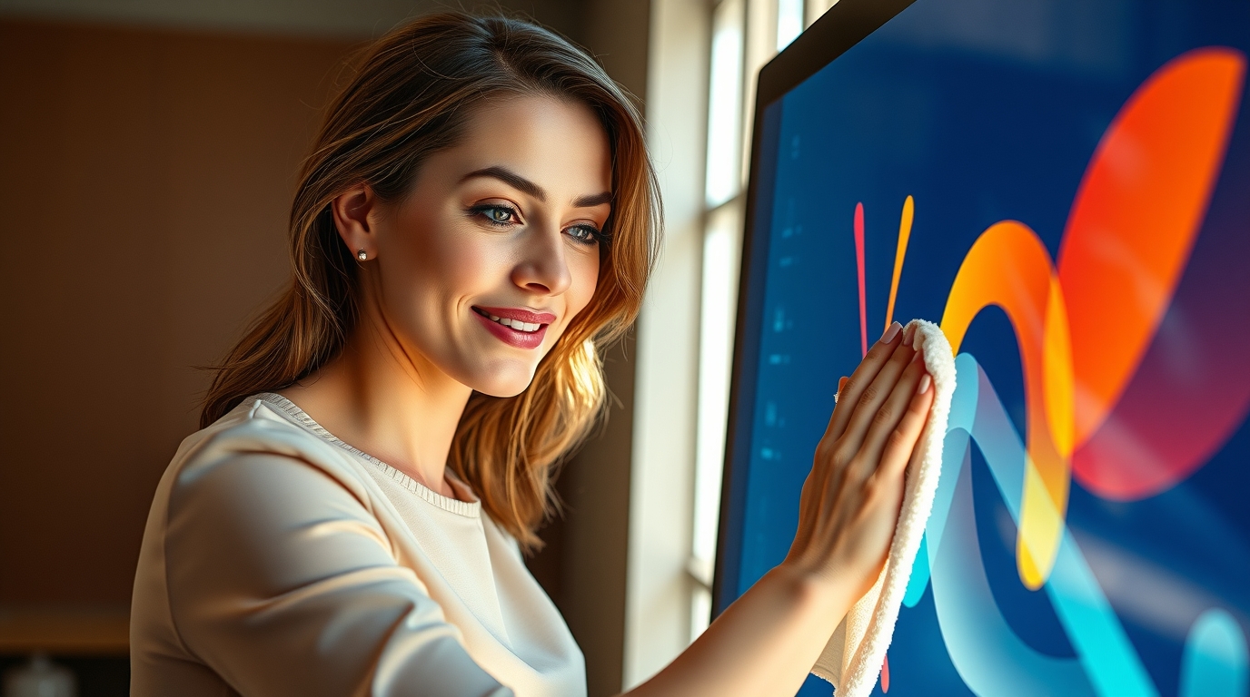 Интерактивная панель в действии